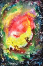 Modernist ABSTRACT PAINTING Expressionist ART DREAM WORLD STELLAR MOMENT FOLTZ 