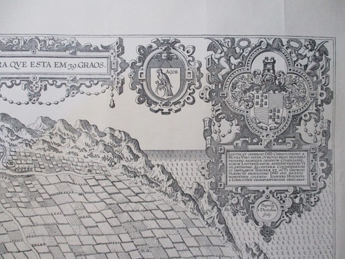 Map of Terceira Island Angra Azores Portugal 1595 - Picture 5 of 12