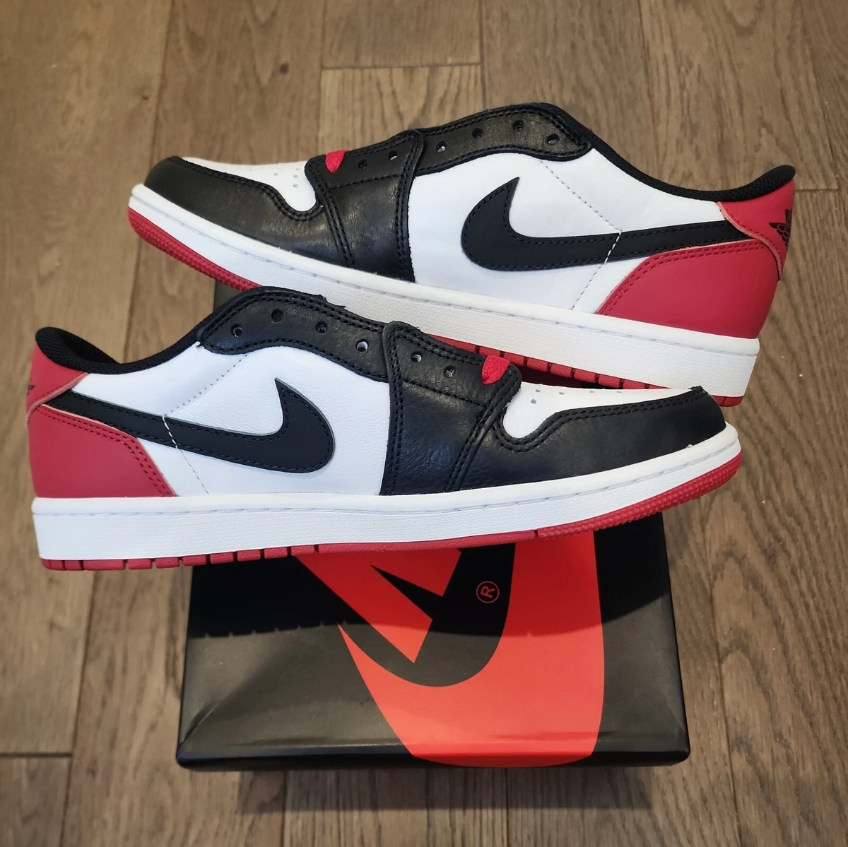 Preços baixos em Jordan 1 Retro OG Low Black Toe | eBay