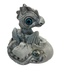 Baby Dragon Hatching From Egg Figurine 12 cms Home Decor Free Post