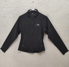 The North Face Women Jacket Small Black Polyester Blend Full Zip Regular Fit