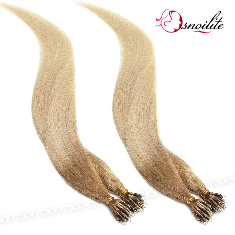 Thick Nano Ring 100 Human Remy Hair Extensions Micro Loop Bead Link I