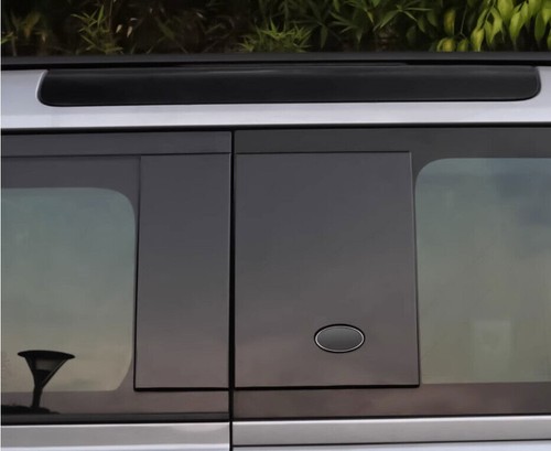 For LAND ROVER DEFENDER 2020-2024 Glossy Black Rear Side Window Cover ...