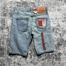 Boys Size 8 Levi's 511 Slim Denim Shorts Adjustable Waistband Distressed Style