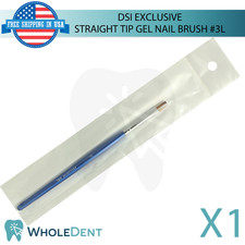 Professional Nail Gel Brush 3L Synthetic Straight Flat Tip Polish