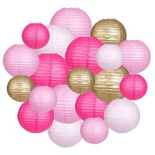 Yuxiou Paper Lanterns Party Decorations, Hanging Round Chinese Lanterns for G...