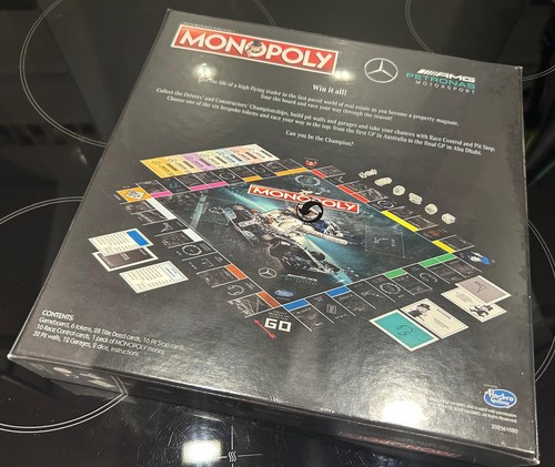 Mercedes AMG F1 Monopoly Silver Arrows Lewis Hamilton 1st Edition - Picture 3 of 3