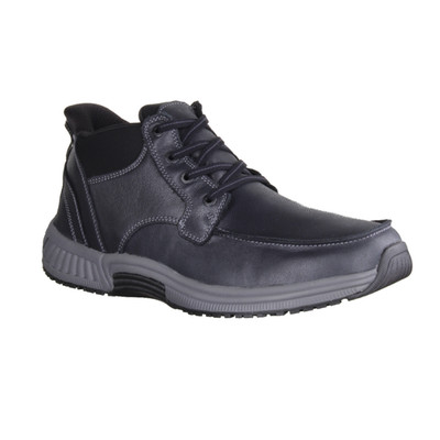 Orthofeet Verno Herrenboots Freizeitschuhe, Leder, Schwarz, Komfort - Boots
