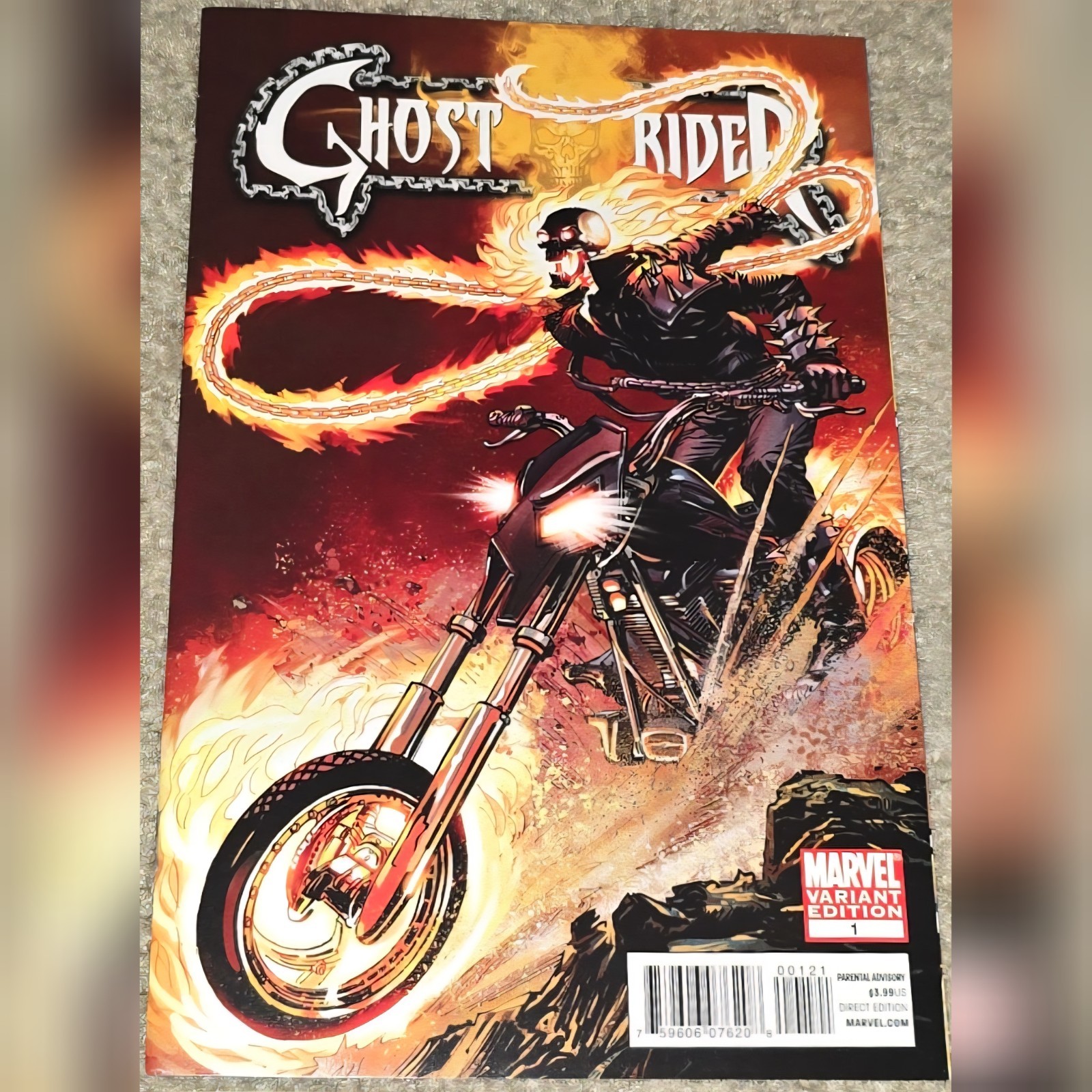 VHTF Ghost Rider 1 NM- 1:50 Neal Adams Variant 2011 1st App Ale Jones Vol 6 Key