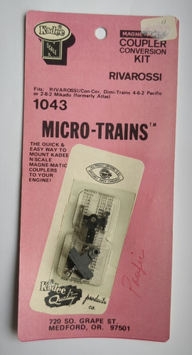 Kit de conversión de acoplador escala N MTL/Kadee #1043 para algunas locos de vapor Rivarossi | Condition: Used