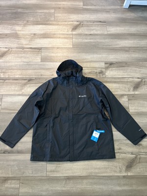 Columbia Hooded Watertight II Windbreaker Jacket Rain Omni-Tech Men s Size 2XL