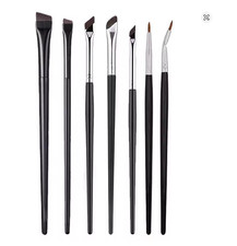 7PCS Professional Super Thin Angled Liner Eye Brush Brow Contour Makeup Brushes