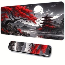 40 90cm Large Gaming Mouse Pad, Extra Long and Thick, Non-Slip Rubber Desk Mat,