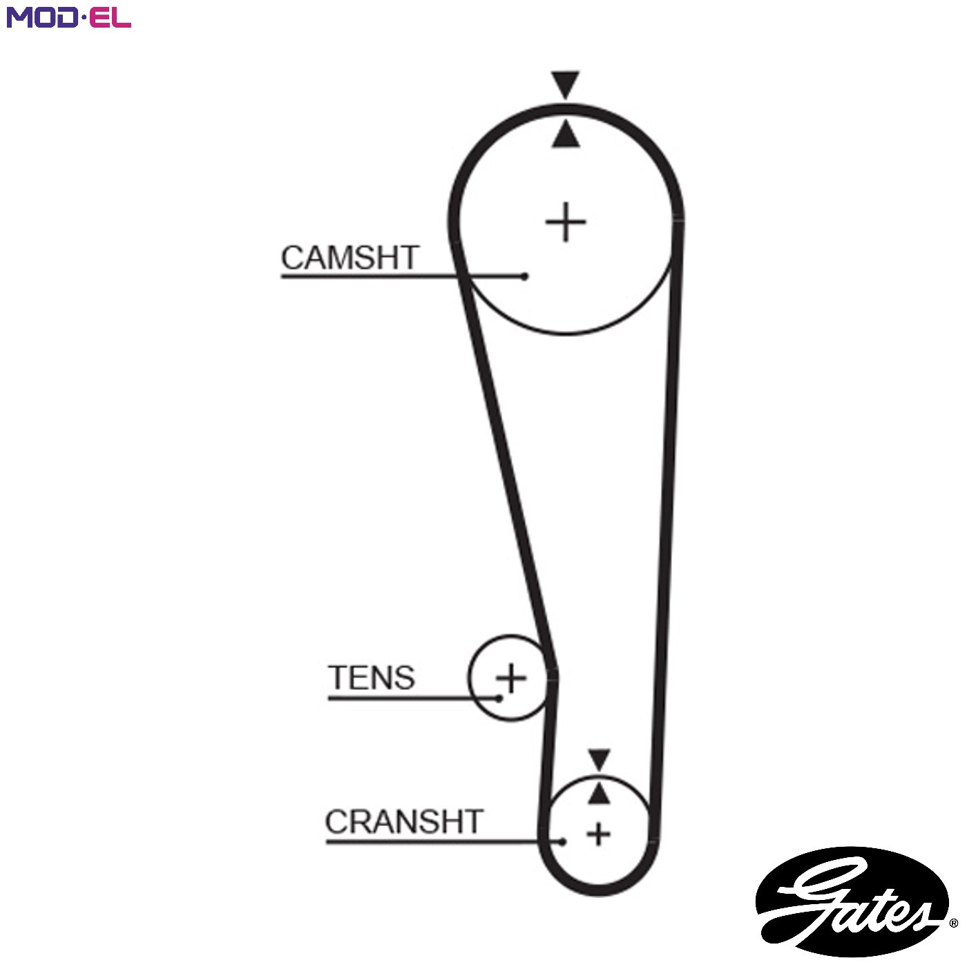 Timing belt 5268 GATES for SUZUKI GEO - Image 9