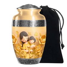 Mother Heart Funeral Urns for Ashes Adult Female Men 10 Inch