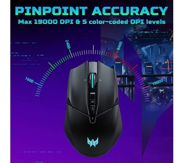 🎮 Acer Predator Cestus 335 Optical Gaming Mouse | 10 Programmable Buttons - Image 2 of 4