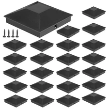 Eapele 4X4(3.5in x 3.5in) Wood Fence Post Caps, PP Plastic Water-Proof UV-Pro...