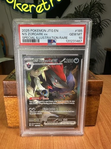 N's Zoroark ex 185/159 Sv09: Journey Together Holo - PSA 10