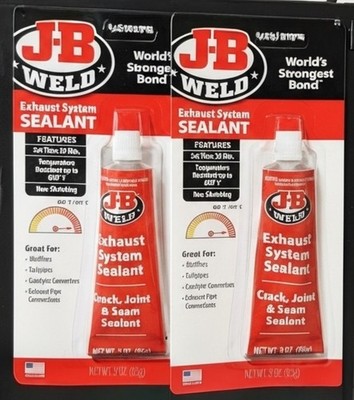 Lot Of 2 J-B Weld 37903 Exhaust System Sealant, 2-3oz Tubes