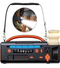 AOY Portable Power Station 300W 296Wh Battery Back-Up Outdoor Indoor Emergency — photo 1