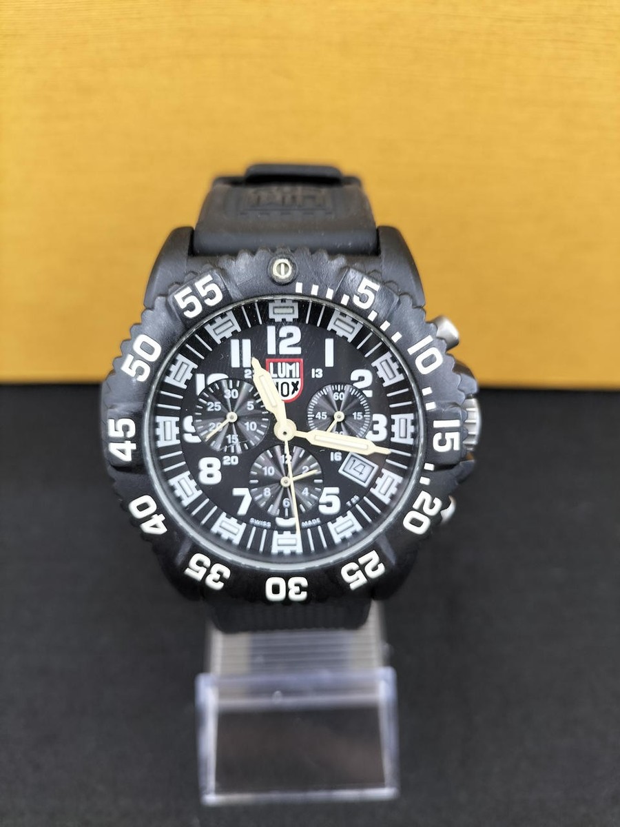LUMINOX 3080シリーズ Luminox 3080 Watch Color Mark Quartz Men's Black Dial Round