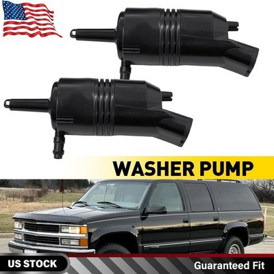 Pair Windshield Washer Pumps Set of 2 Front & Rear For Chevy Olds Yukon Suburban