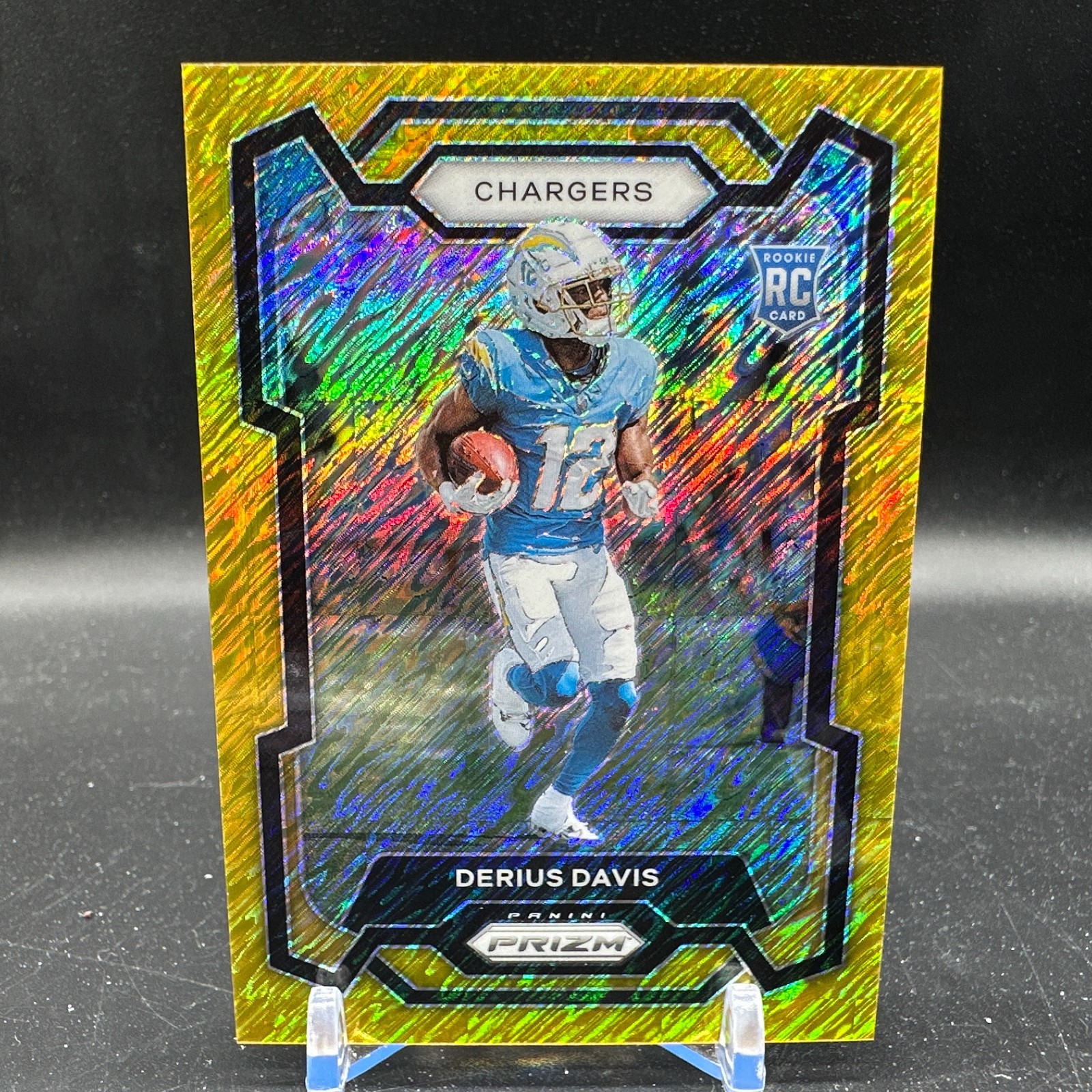 Derius Davis Panini Prizm #351 Gold Shimmer