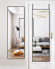 48"x 14" Door Mirror, Full Length Wall Mounted, Over The Door, Full Body Rect...