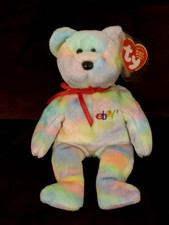Ty Beanie BIDDER the Ebay Teddy Bear  2003 MWMT 