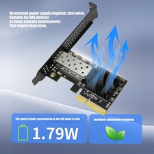 Pcie X 4 10G SFP Fiber Net work Card For Servers Workstations Storage