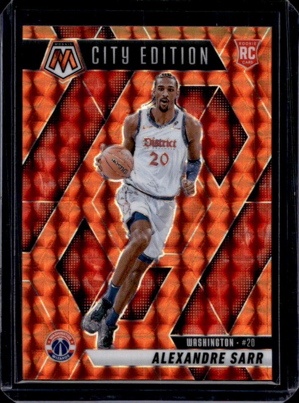 2024-25 Mosaic Alexandre Sarr RC Orange City Edition #155/249 Wizards