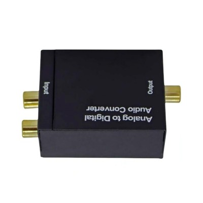 96KHz ADC Converter RCA Analog to Digital Coaxial w/Aluminum Housing for MP3/DVD