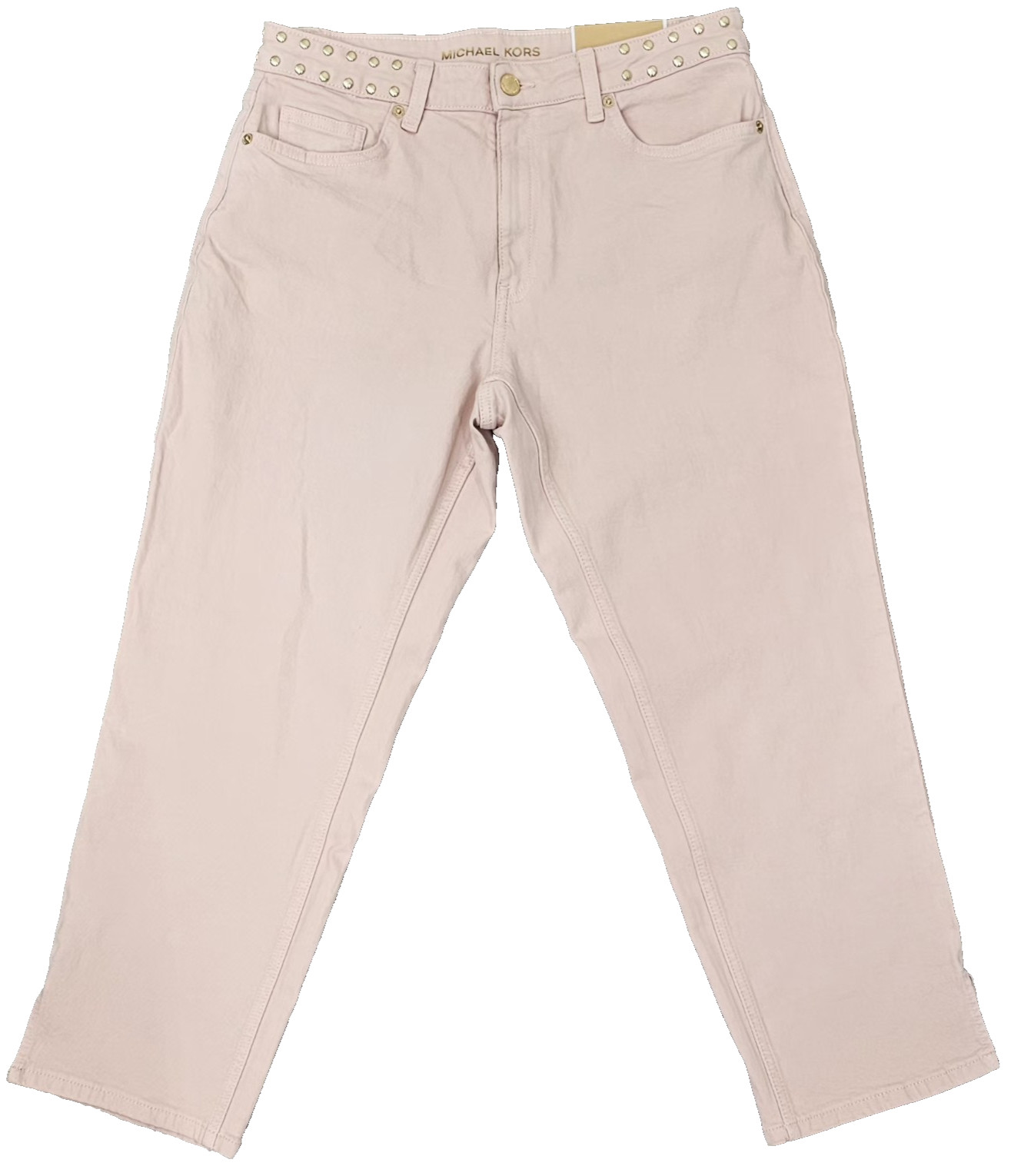 Michael Kors NWT Size 6 Rosewater Pink Studded Pants Vintage Style MSRP $125