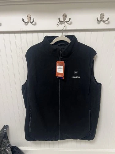 Venustas Heated Fleece Vest Mens XL With Battery Pack video thumbnail