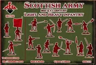 Scottish Army Light and Heavy infantry (51 figures, 15 poses) 1/72 RedBox 72158