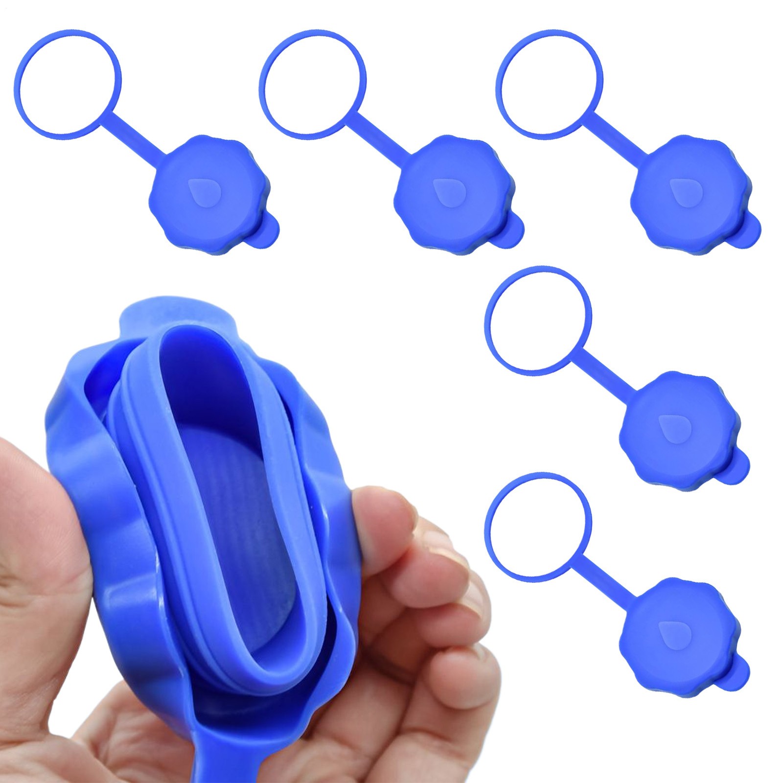 Caps Non-spill Bottle Cap Reusable Silicone Leak-proof Lid