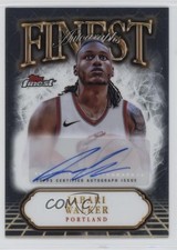 2024-25 Topps Finest Finest Auto Jabari Walker #FA-JWA Auto 1oj6