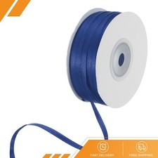 Satin Ribbon 1/8 Inch 100 Yards Navy Blue Double Face Satin Ribbon