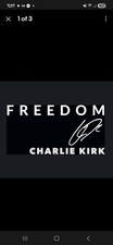 FREEDOM CHARLIE KIRK Vinyl Die Cut Car Decal Sticker6 Inch - FREE SHIP