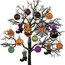 Halloween Decorations 24ct Shatterproof Tree Ornament Indoor
