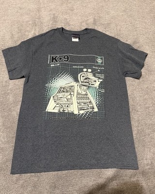Dr Who K9 T-shirt Haynes Owners Manual Mens Size Medium