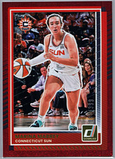 Marina Mabrey 2025 Panini Donruss WNBA Red Shimmer Connecticut Sun #13 /399