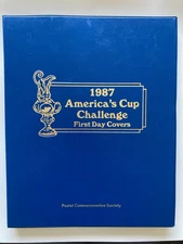1987 America's Cup Challenge FDC First Day Covers Postal Stamp Panel - Nice!