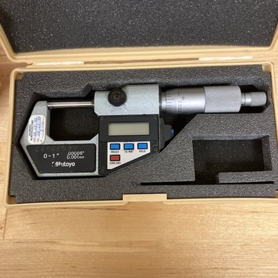 Mitutoyo No. 293-721 Digital Tube Micrometer 0-1  Range (READ) Machinist Tool