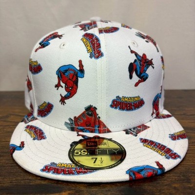 New Era 59FIFTY Marvel Spider-Man Cap, Size 7 1/2, Rare Collaboration Model