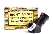 VINTAGE NIKON F PHOTOMIC AND NIKKORMAT CAMERA ANGLE FINDER WITH BOX MINT