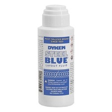 Dykem Layout Fluid, Steel Blue, 2 fl oz, Felt Applicator Bottle, Blue 80200