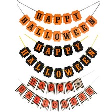 Happy Halloween Banner Bunting Letter Hanging Card Party Decoration Hanging