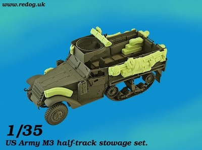 1/35 Redog - US M3 Half Track Stowage Set für Modellbausätze /V4
