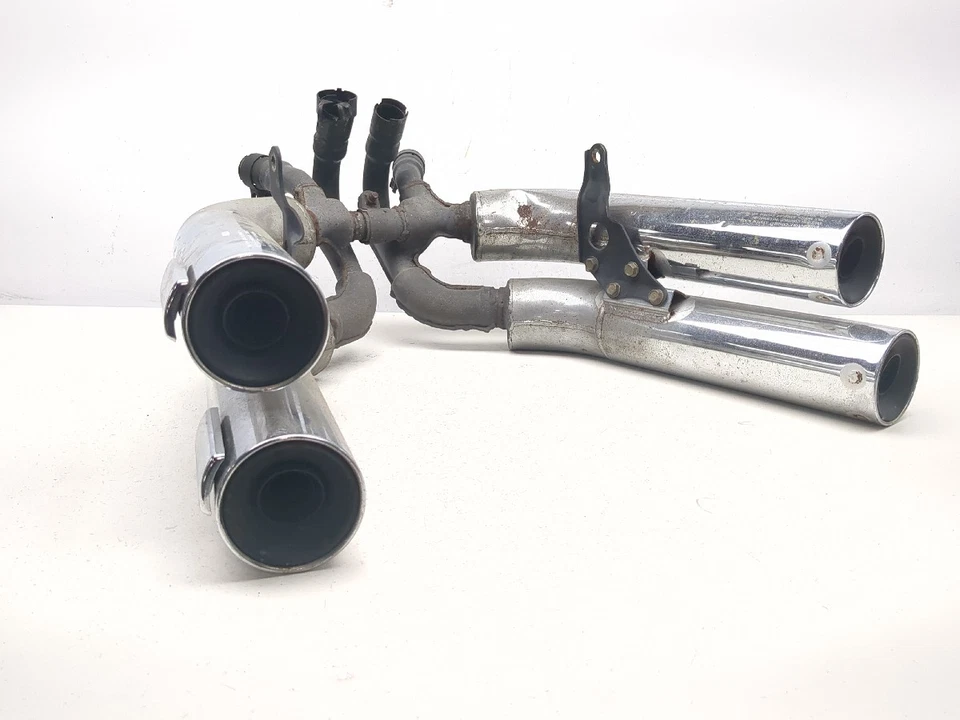 Conjunto de latas silenciador silenciador escape Magna 84-87 Honda VF700 Foto 3 de 4